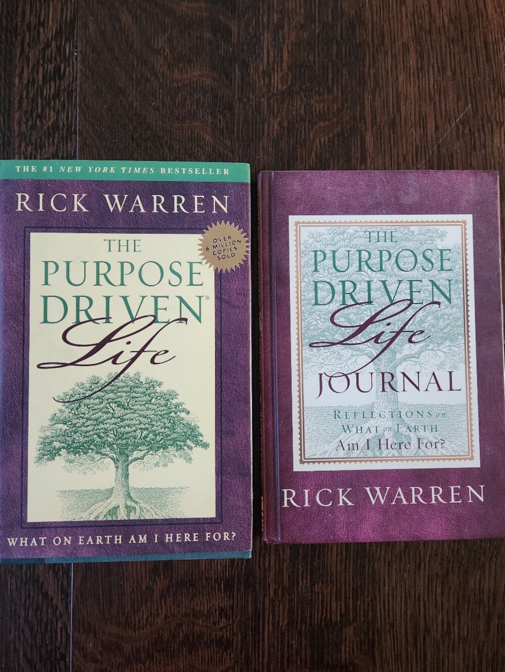 The Purpose Driven Life Rick Warren Book and Journal Set of 2 EUC $12